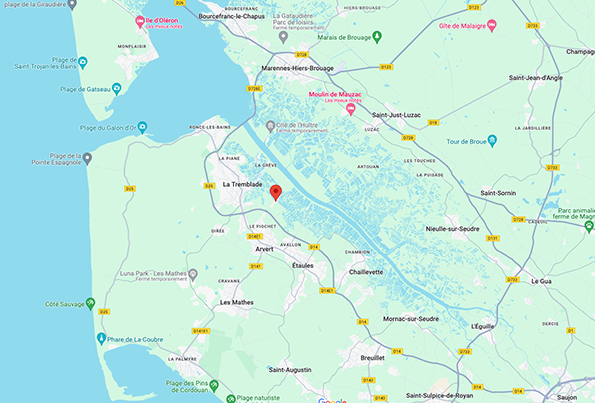 carte du secteur concessionnaire Charente