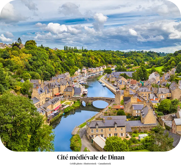 Cité médiévale de Dinan en Bretagne