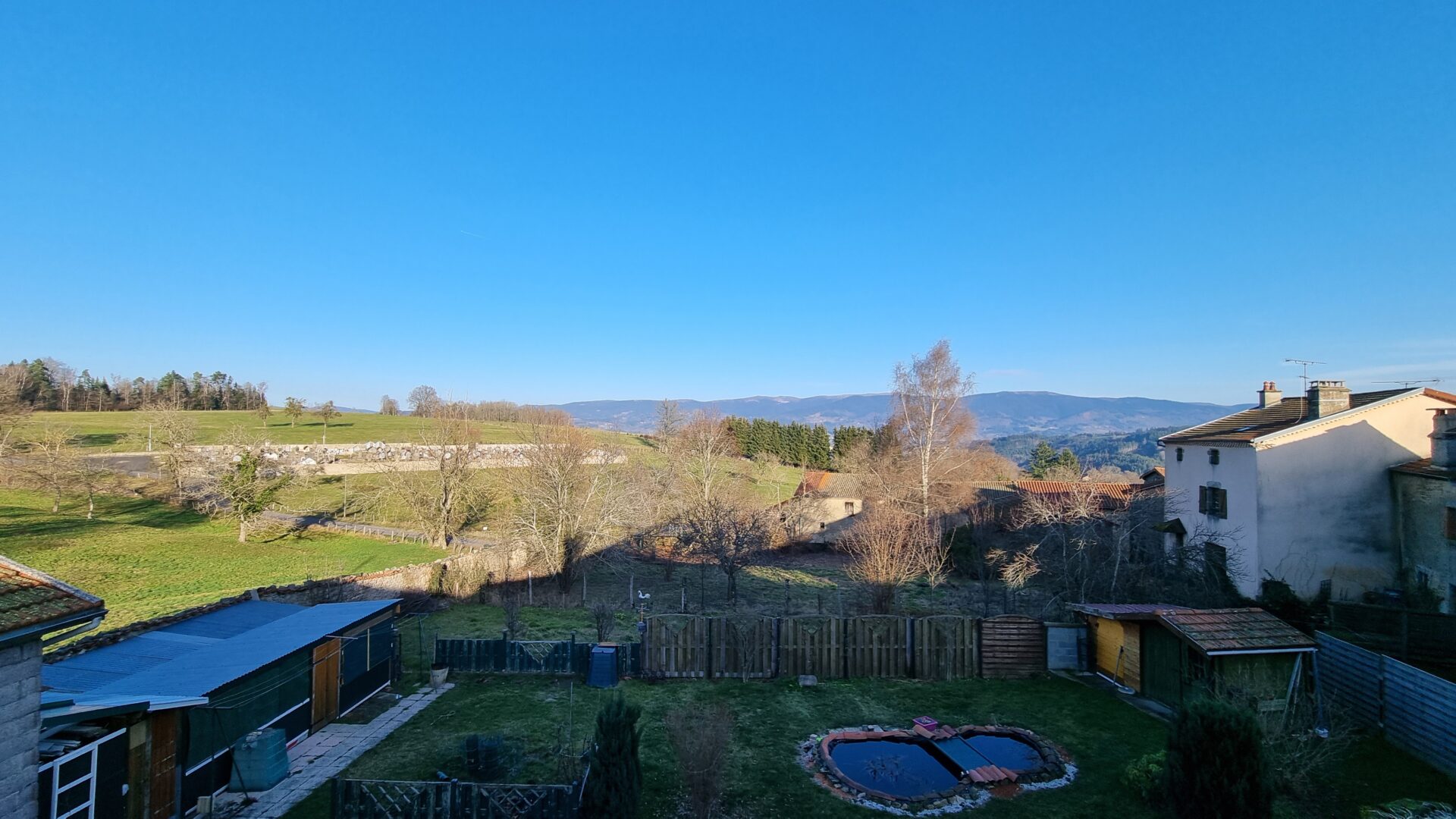 vue verranda Maison viager occupé la chapelle agnon 63590