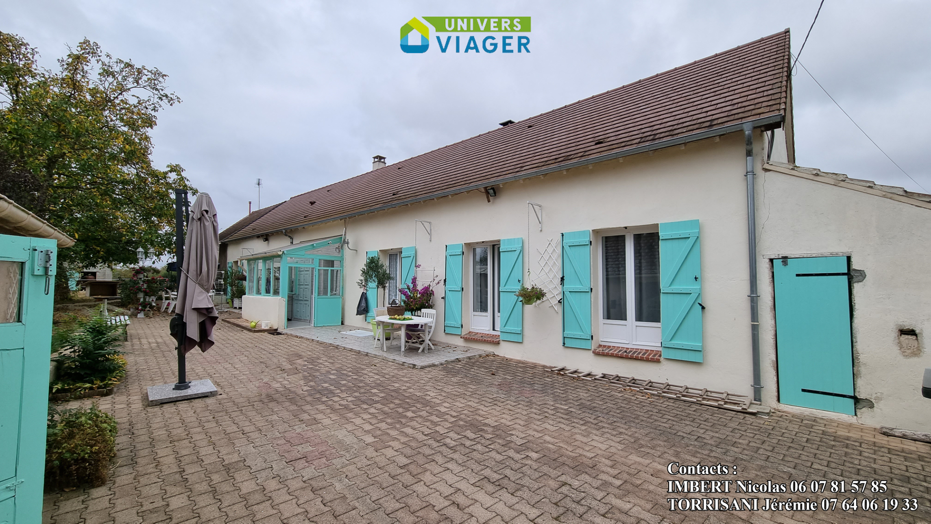 Face de la Maison Viager occupé Ygrande 03160