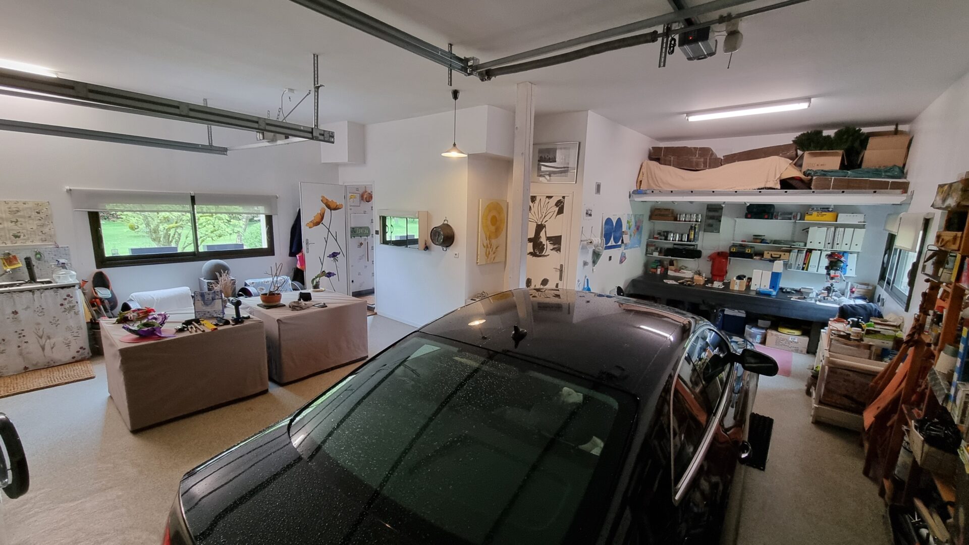 double garage atelier Maison Viager occupé Lurcy Levis