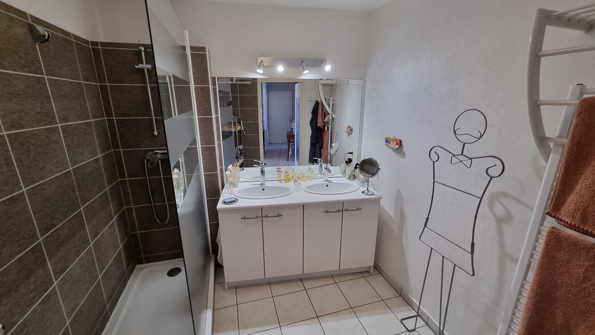 Salle de bains derniere etage appartement viager occupé clermont ferrand