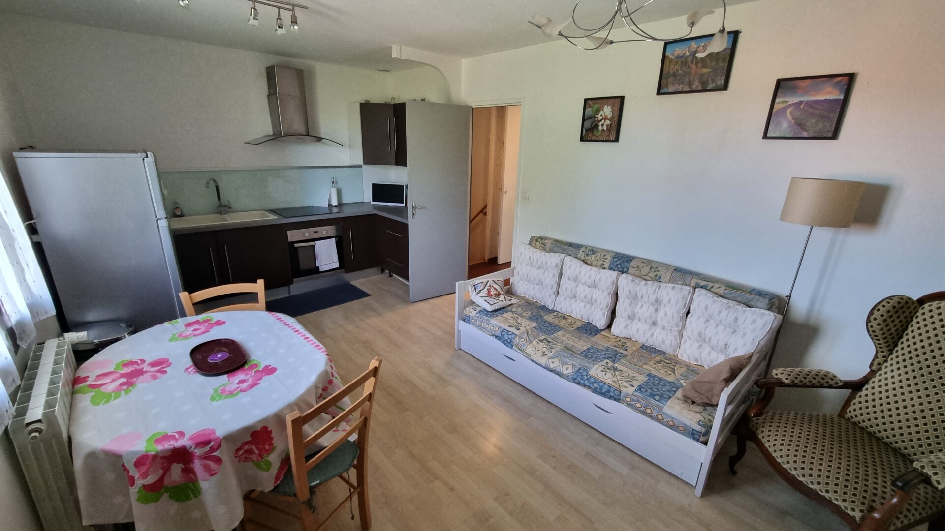 cuisine séjour extension cournon bleuet maison viager occupé