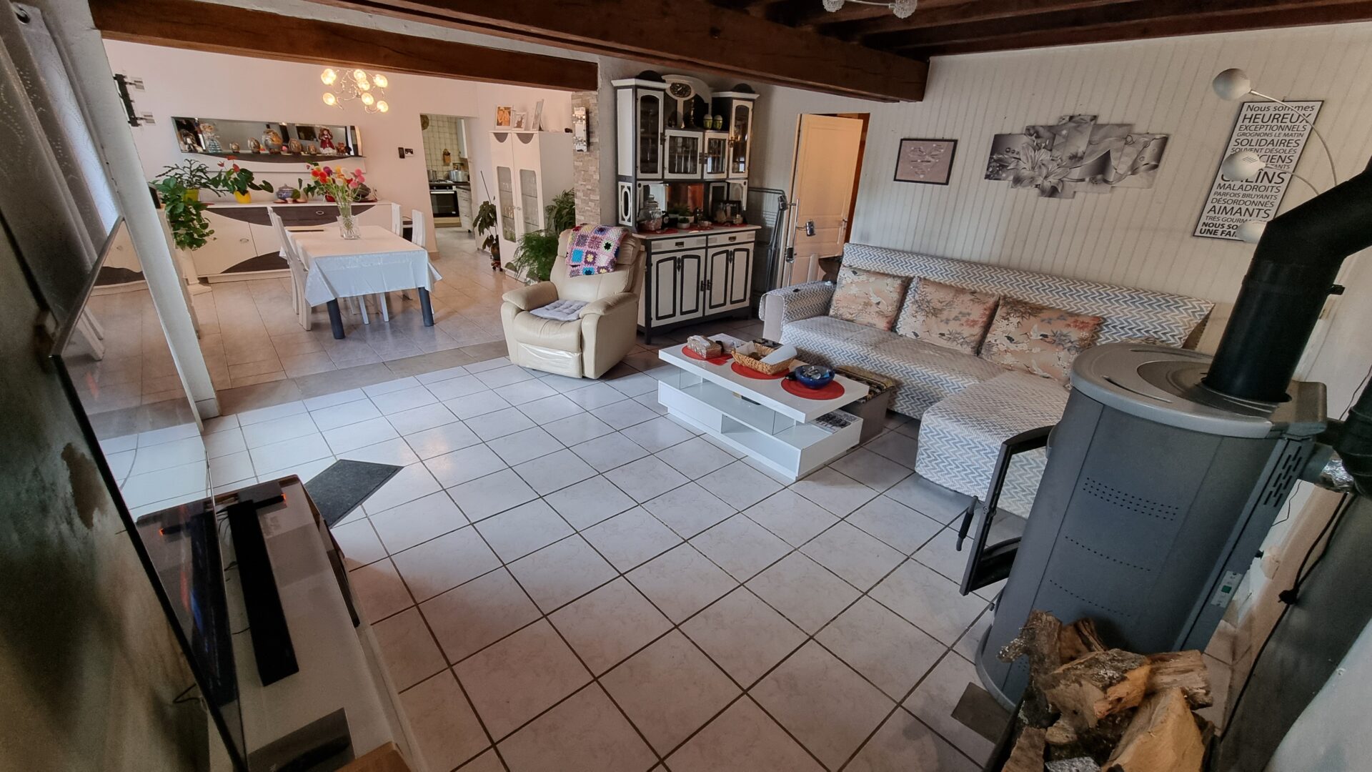 salon salle à manger Maison viager occupé Loddes 03130