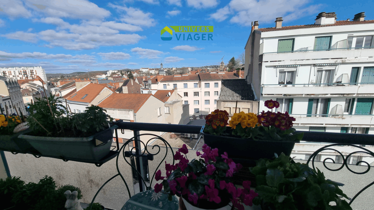 Balcon Couverture Appartement viager occupé Montlucon 03100