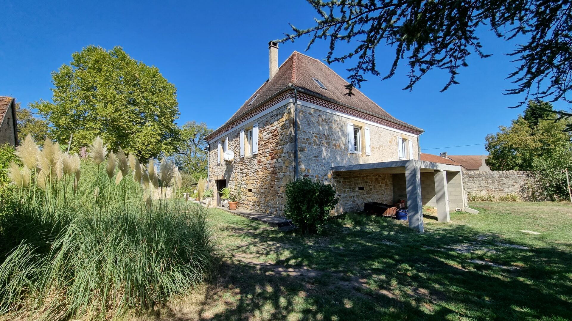 arriere maison Maison viager occupé Prudhomat 46130