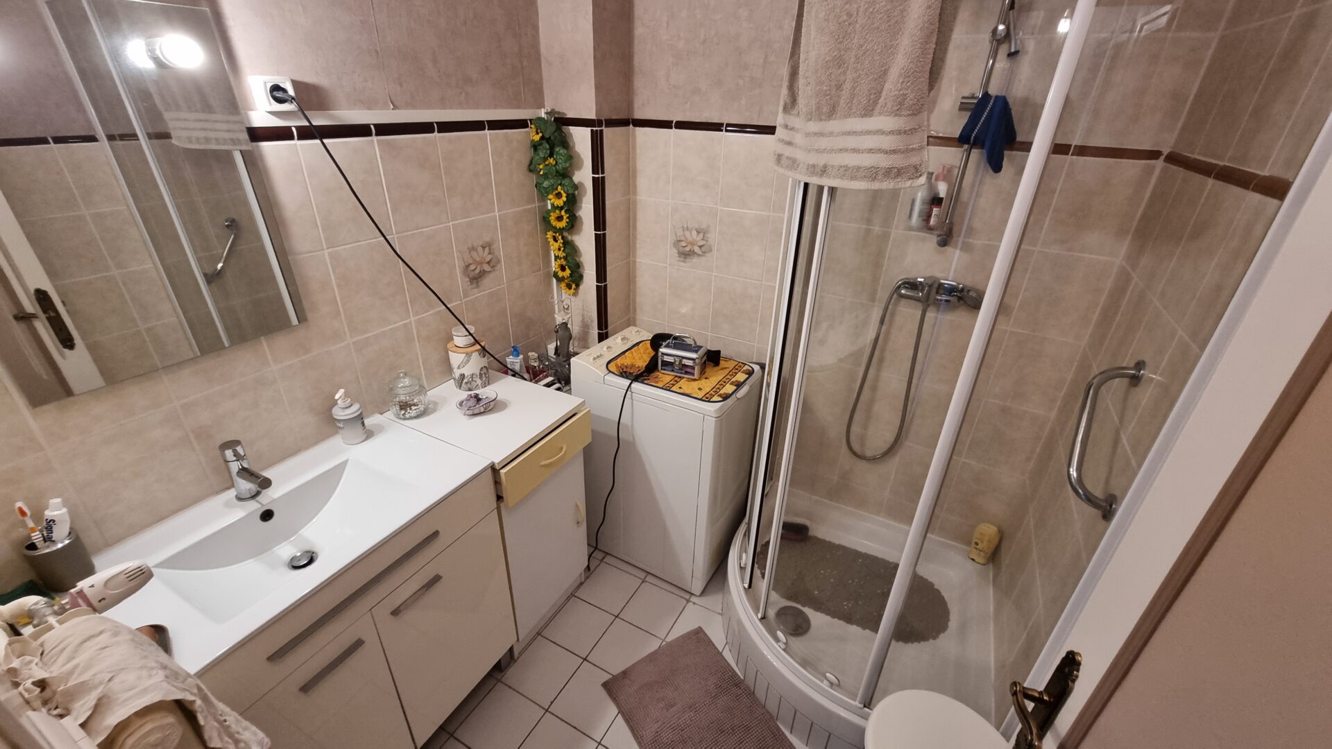 salle d'eau appartement viager libre Montlucon 03100.