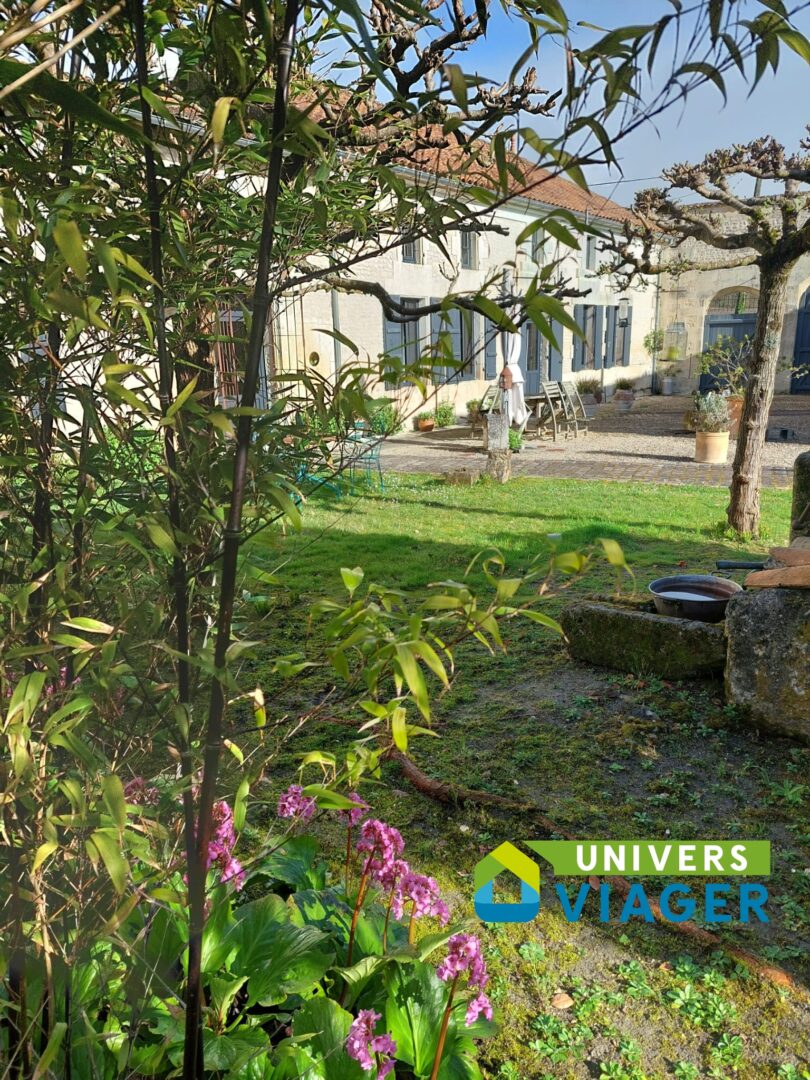 Charente-Maritime- maison charentaise - restaurée-piscine-garage-appartement-jardin
