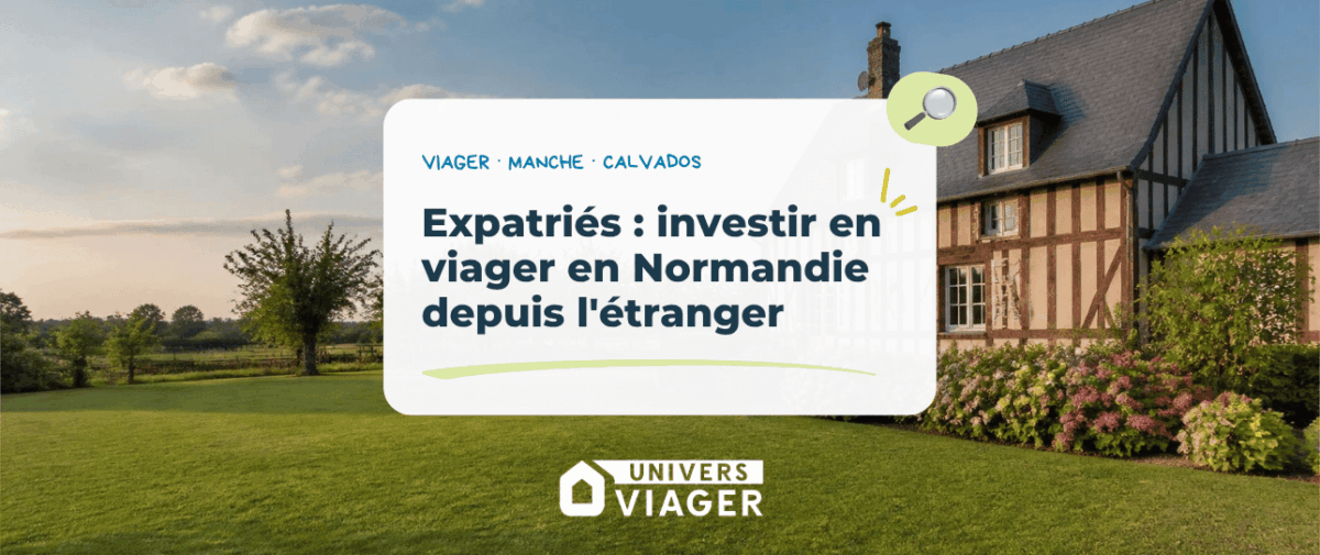 Maison normande à colombages dans le Calvados : investir en viager en Normandie depuis l’étranger quand on est expatrié, avec Univers Viager